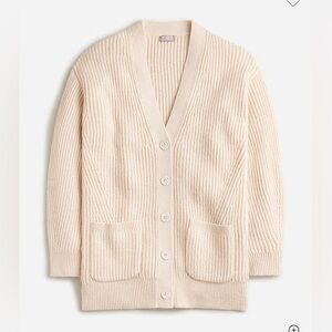 JCrew Ribbed V-Neck Cardigan, Size XS